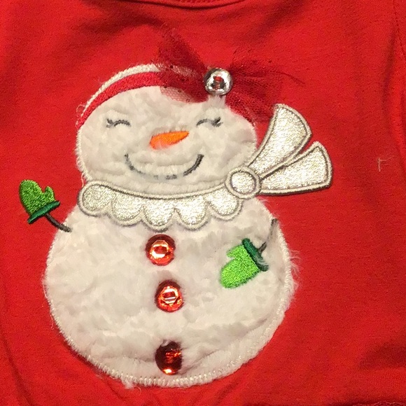 Adorable Christmas snowman 2 piece outfit 18mo - Picture 3 of 6